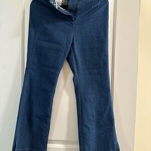 Jason Wu Dark Denim Jeans Size 6 High Waist Ankle Slit